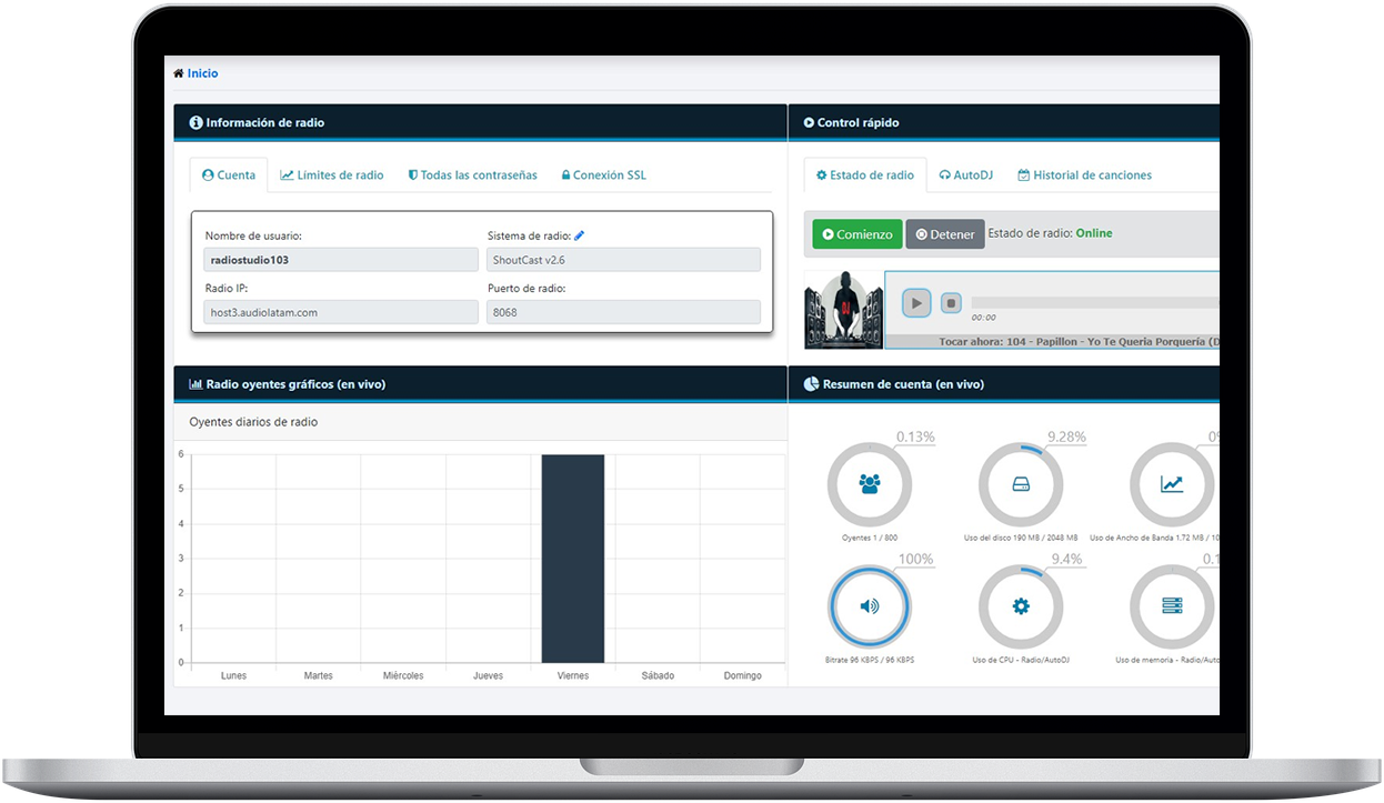 Streaming de Audio con Shoutcast 